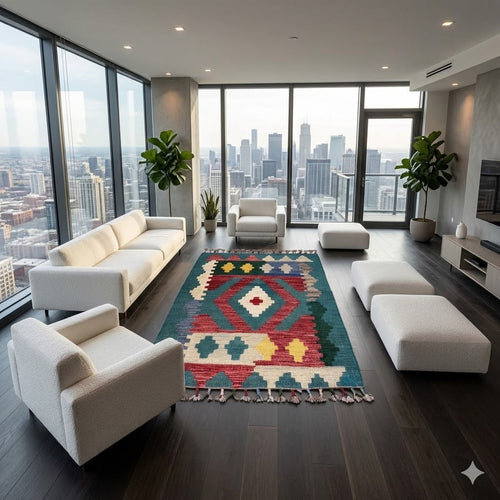 Kilim Tribal Rug 2’1’’ X 2’9’’