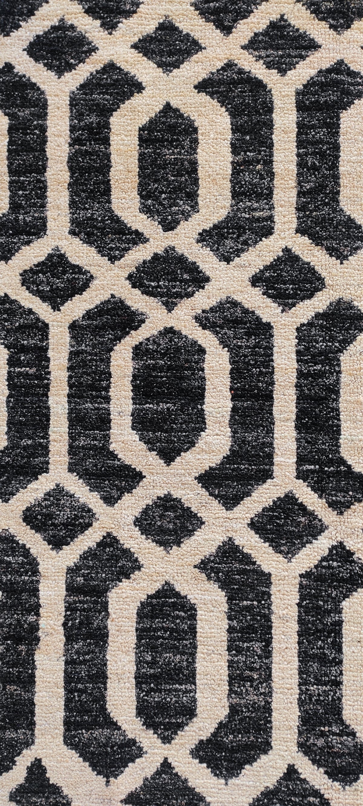 Vintage Embroidered Overdye Contemporary Handwoven Rug 3.9' x 5.9'